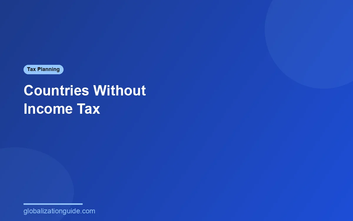 Countries without income tax guide