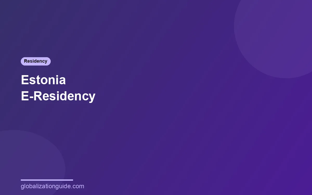 Estonia e-Residency program guide