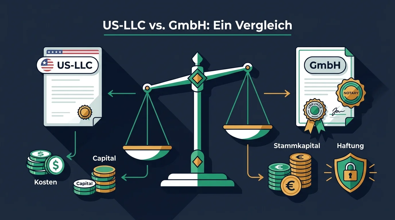 GmbH und US-LLC im Vergleich: der laufende Meldekalender der GmbH gegen die schlanke jährliche Form 5472 der LLC