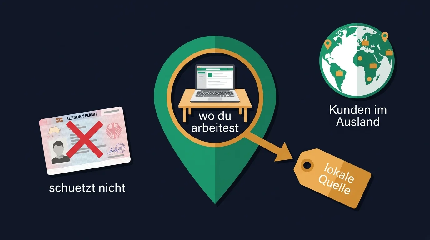 Local vs. Foreign Source Income: wo Arbeit verrichtet wird entscheidet über die Einkommensquelle, nicht wo Kunde oder Firma sitzen