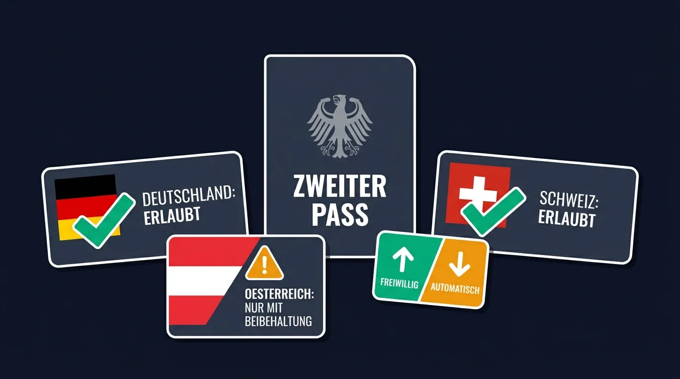 Mehrfache Staatsbürgerschaft für DACH-Bürger: die Rechtslage in Deutschland, Österreich und der Schweiz und die Wege zum zweiten Pass