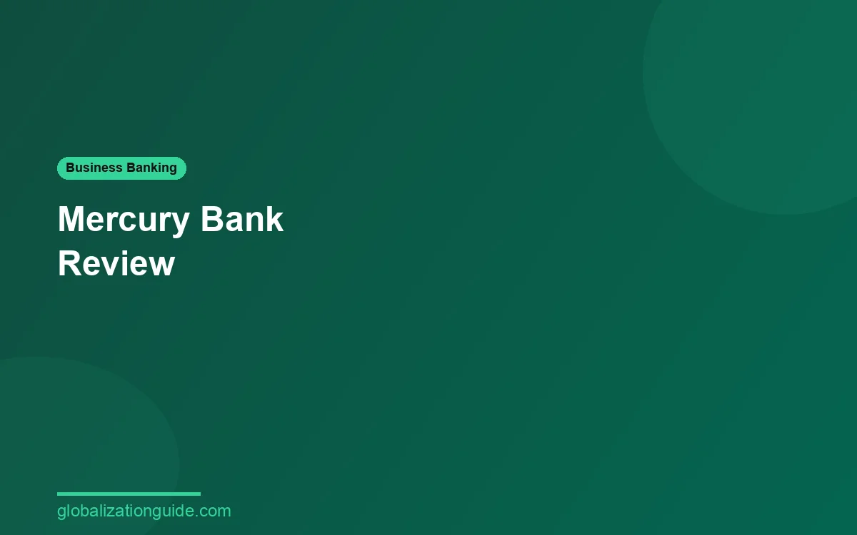 Mercury Bank review for non-resident LLC owners