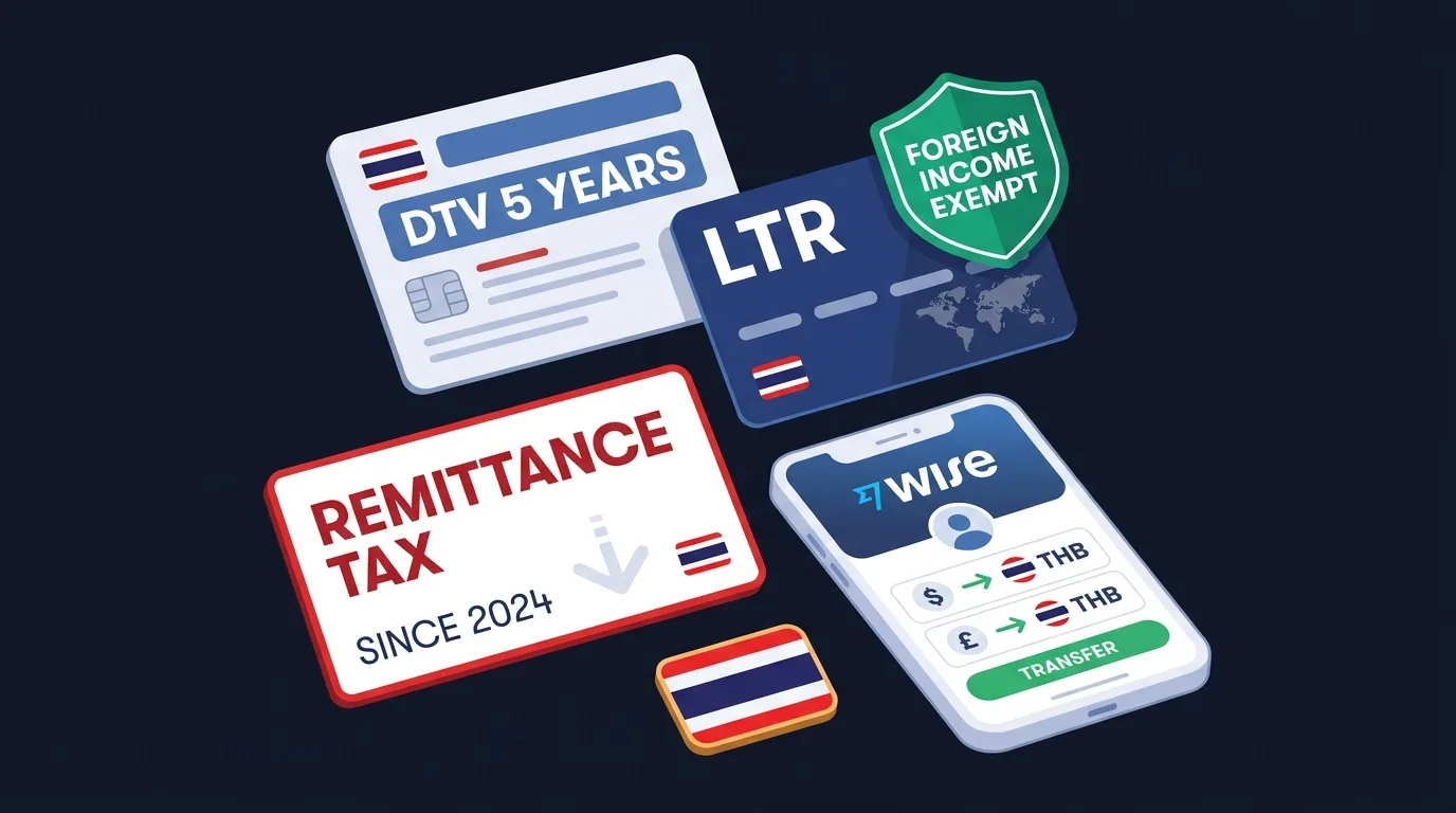 Thailand residency: DTV and LTR visas, the Por. 161/162 remittance tax, banking, and cost of living