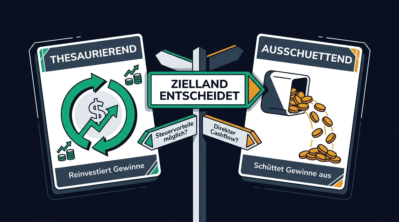 Thesaurierend oder ausschüttend für Auswanderer: die Wahl der ETF-Hülle hängt davon ab, wie das Zielland Dividenden und Kursgewinne besteuert