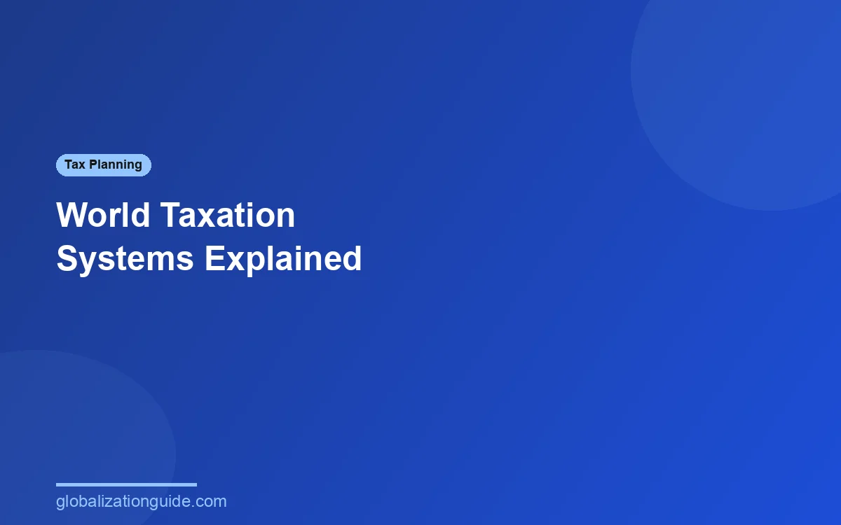 World taxation systems explained